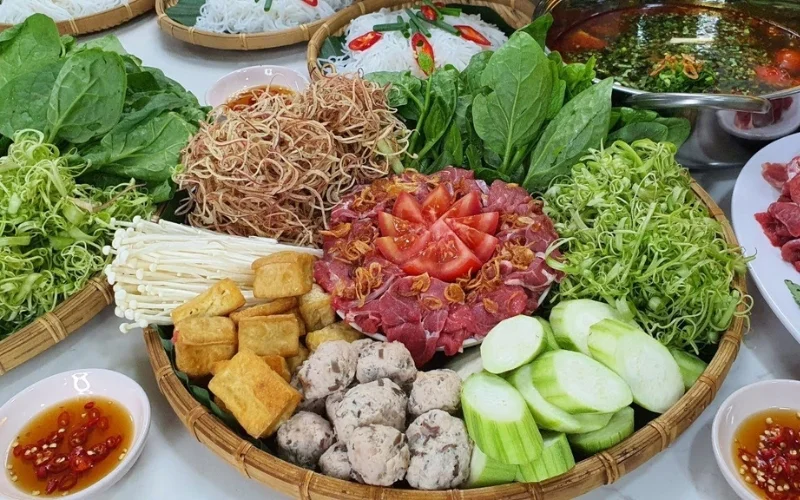 Menu Lẩu Bắp Bò Phương