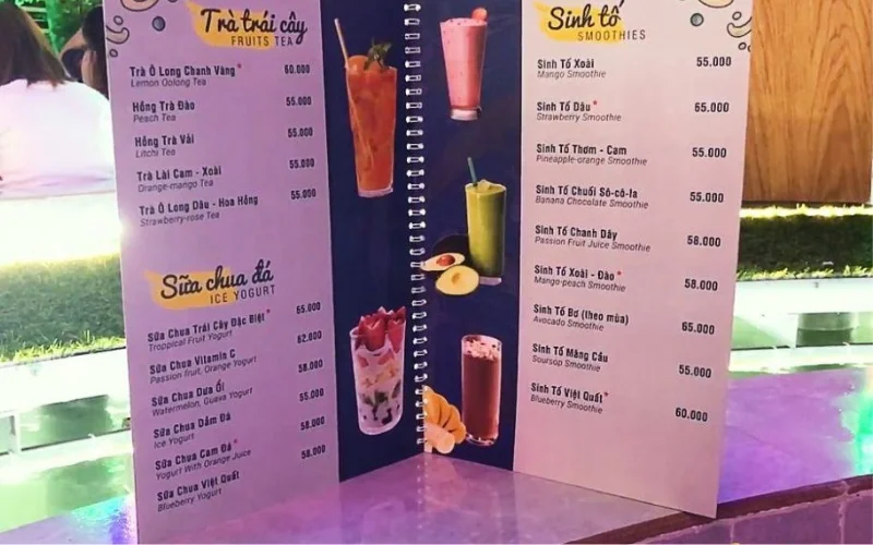 Menu tại Quán cafe ” Koi Family Coffee “